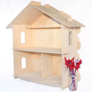 Large Wood Dollhouse