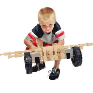 Wooden Wheeled Vehicle Play Set